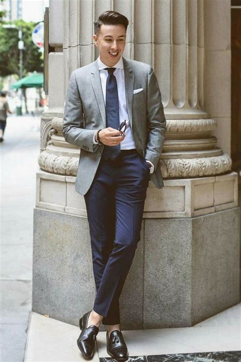 navy blue chinos combination.